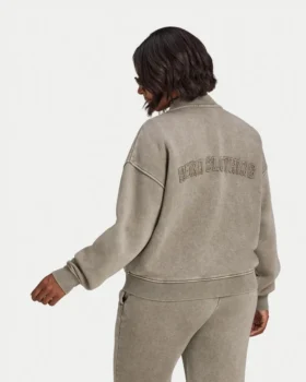 Blouson aviateur délavé Signature pour femme