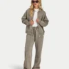 Blouson aviateur délavé Signature pour femme Blouson aviateur délavé Signature pour femme