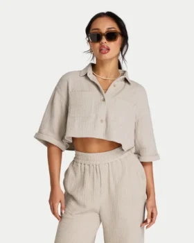 Chemise courte Resort pour femme