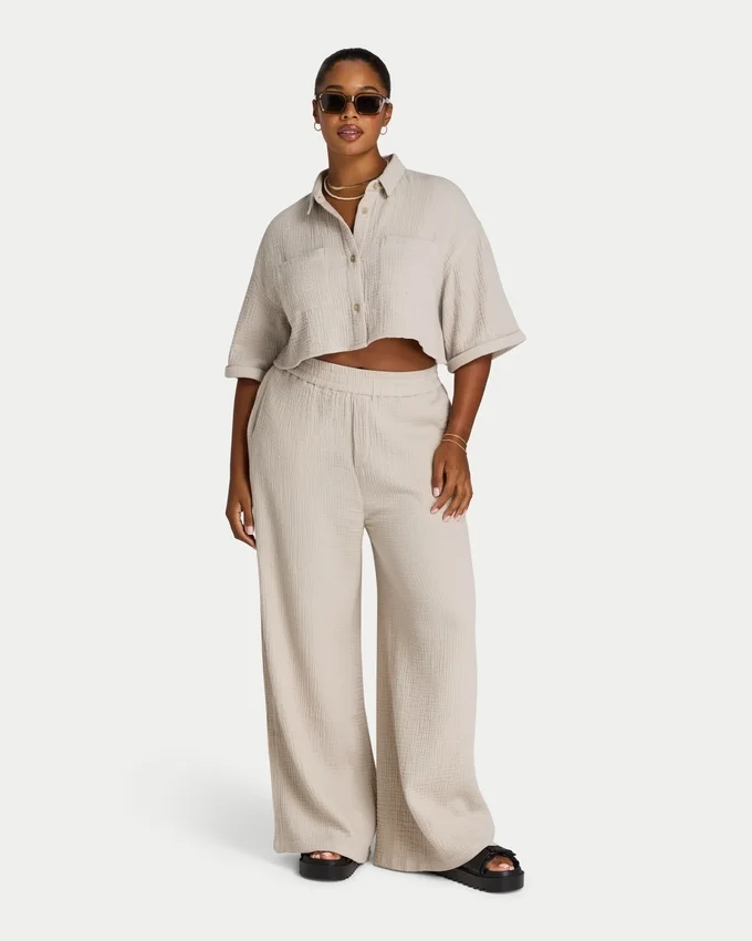 Chemise courte Resort pour femme Chemise courte Resort pour femme