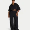 Chemise courte Resort pour femme – noire Chemise courte Resort pour femme – noire