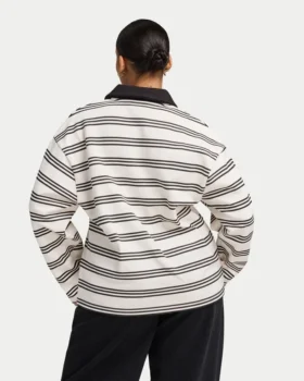 Chemise de rugby rayée pour femme