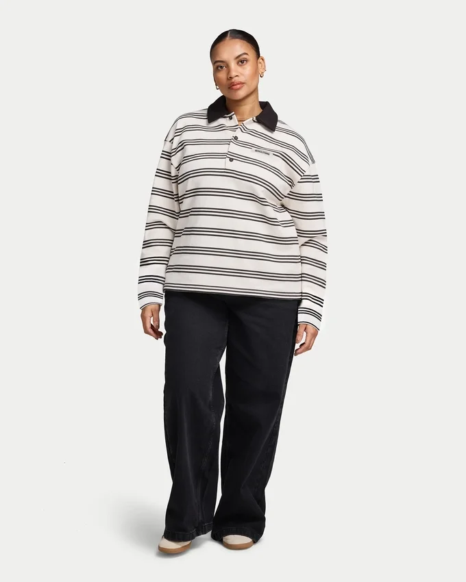 Chemise de rugby rayée pour femme Chemise de rugby rayée pour femme