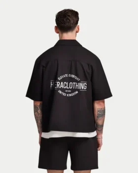 Chemise en coton à manches courtes pour homme