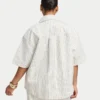 Chemise en denim à manches courtes pour femme Chemise en denim à manches courtes pour femme