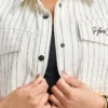 Chemise en denim à manches courtes pour femme Chemise en denim à manches courtes pour femme