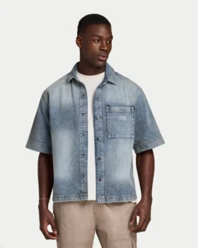 Chemise en denim pour homme