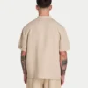 Chemise en lin à manches courtes pour homme en shorts Chemise en lin à manches courtes pour homme en shorts