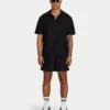 Chemise en lin à manches courtes pour homme en shorts Chemise en lin à manches courtes pour homme en shorts