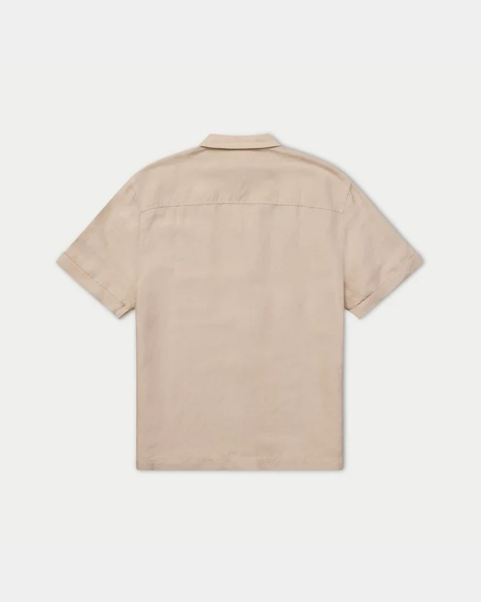 Chemise en lin à manches courtes pour homme en shorts Chemise en lin à manches courtes pour homme en shorts