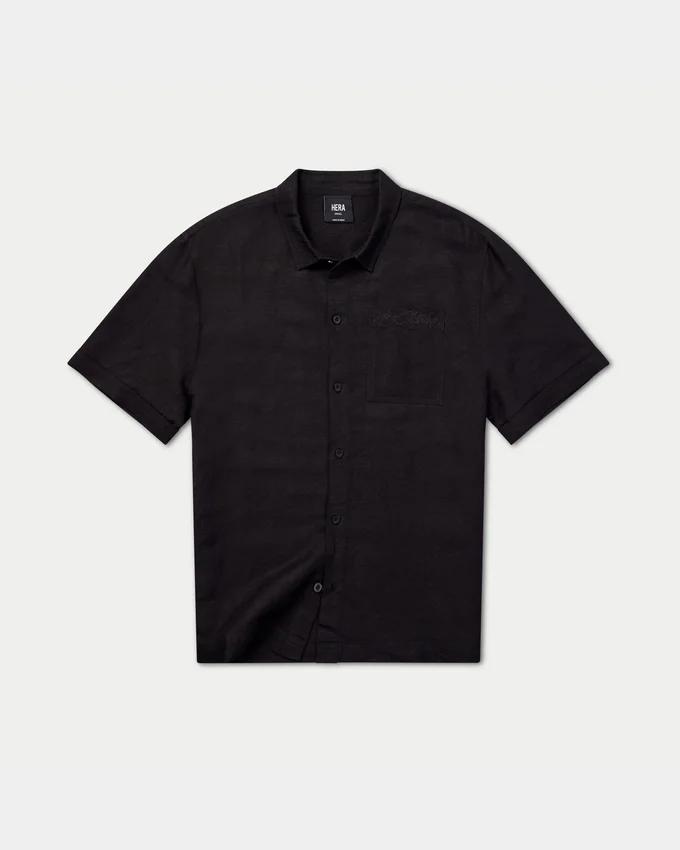 Chemise en lin à manches courtes pour homme en shorts Chemise en lin à manches courtes pour homme en shorts