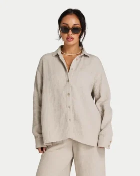 Chemise à manches longues Resort pour femme