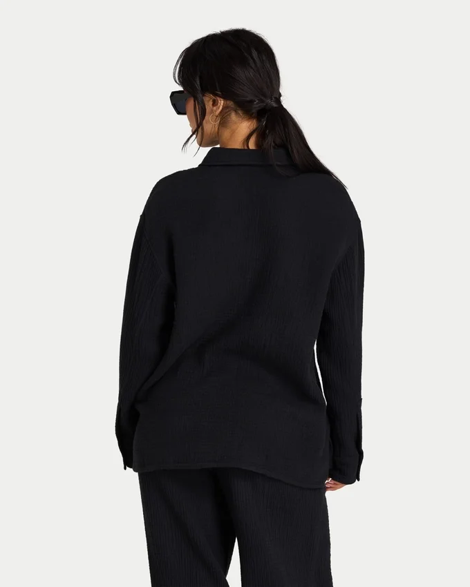 Chemise à manches longues Resort pour femme Chemise à manches longues Resort pour femme