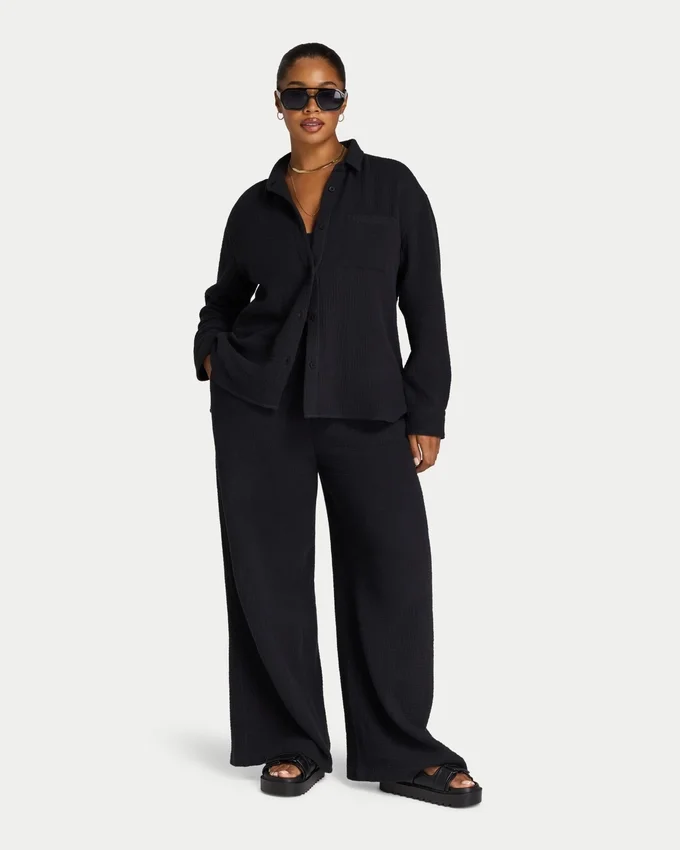 Chemise à manches longues Resort pour femme Chemise à manches longues Resort pour femme