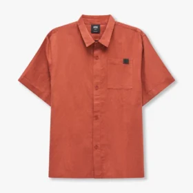 Chemise Rewear en mélange de lin – marron argile