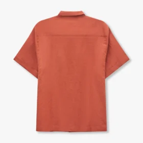 Chemise Rewear en mélange de lin – marron argile