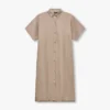 Chemise-robe en mélange de lin Rewear – gris marais Chemise-robe en mélange de lin Rewear – gris marais