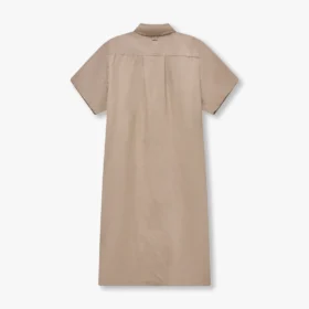Chemise-robe en mélange de lin Rewear – gris marais