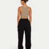 Crop-top « Base Racer » pour femme – gris-vert Crop-top « Base Racer » pour femme – gris-vert