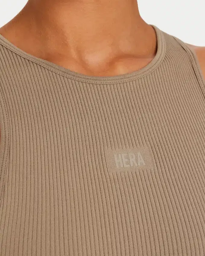 Crop-top « Base Racer » pour femme – gris-vert Crop-top « Base Racer » pour femme – gris-vert