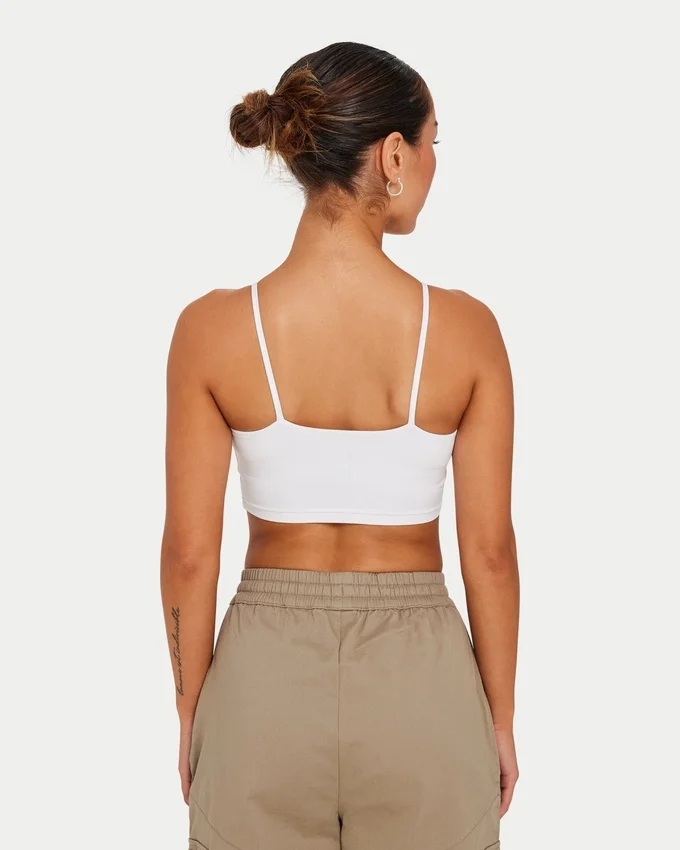Crop top incontournable pour femme – blanc Crop top incontournable pour femme – blanc