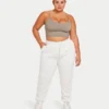 Crop top incontournable pour femme – gris marais Crop top incontournable pour femme – gris marais