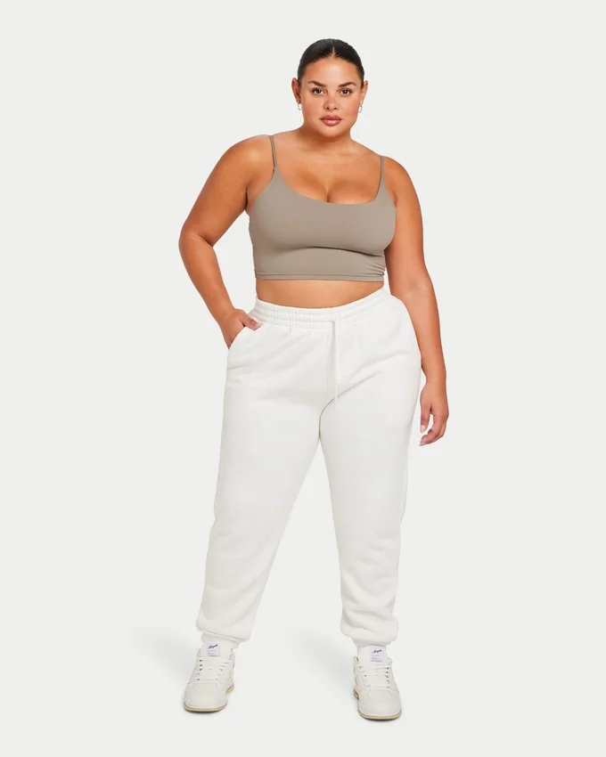 Crop top incontournable pour femme – gris marais Crop top incontournable pour femme – gris marais