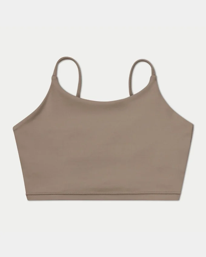 Crop top incontournable pour femme – gris marais Crop top incontournable pour femme – gris marais