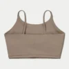 Crop top incontournable pour femme – gris marais Crop top incontournable pour femme – gris marais