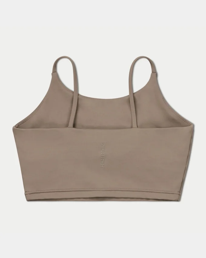Crop top incontournable pour femme – gris marais Crop top incontournable pour femme – gris marais