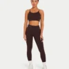 Crop top incontournable pour femme – marron ardoise Crop top incontournable pour femme – marron ardoise