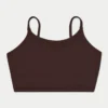 Crop top incontournable pour femme – marron ardoise Crop top incontournable pour femme – marron ardoise