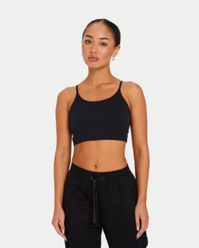 Crop top incontournable pour femme – noir Crop top incontournable pour femme – noir