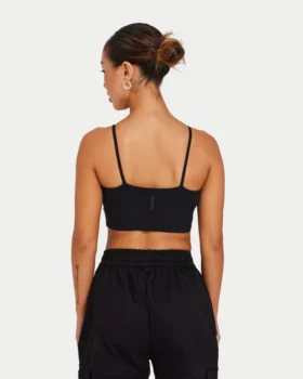 Crop top incontournable pour femme – noir Crop top incontournable pour femme – noir