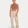 Crop top Racer Base pour femme – marron gland Crop top Racer Base pour femme – marron gland