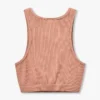 Crop top Racer Base pour femme – marron gland Crop top Racer Base pour femme – marron gland