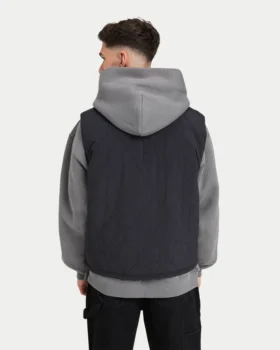Gilet utilitaire matelassé pour homme – noir