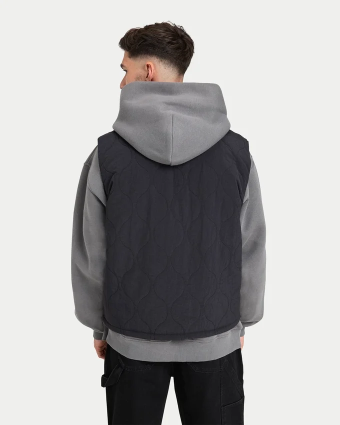 Gilet utilitaire matelassé pour homme – noir Gilet utilitaire matelassé pour homme – noir