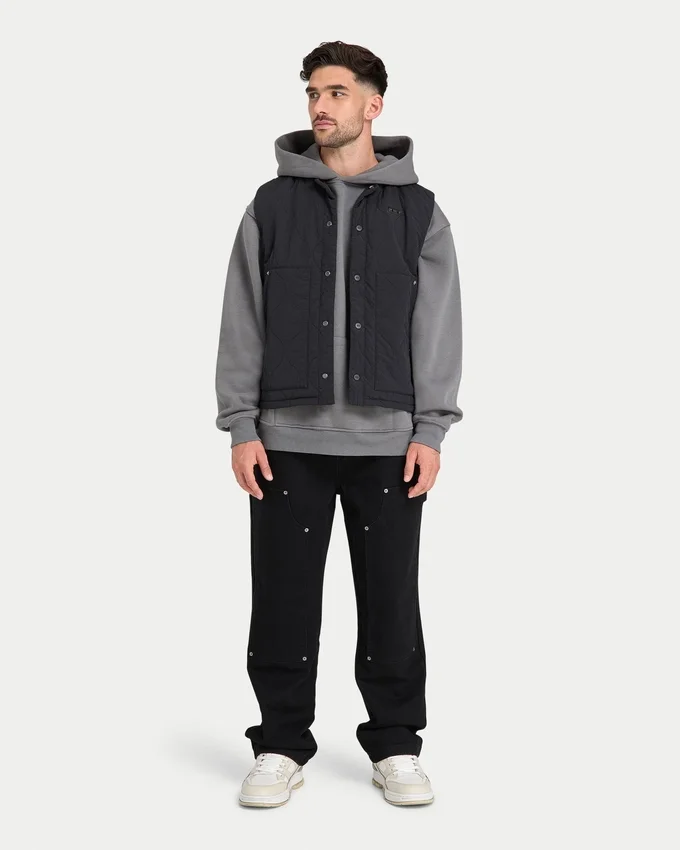 Gilet utilitaire matelassé pour homme – noir Gilet utilitaire matelassé pour homme – noir