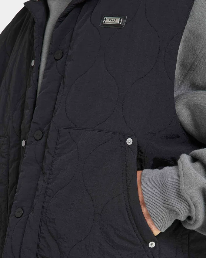 Gilet utilitaire matelassé pour homme – noir Gilet utilitaire matelassé pour homme – noir