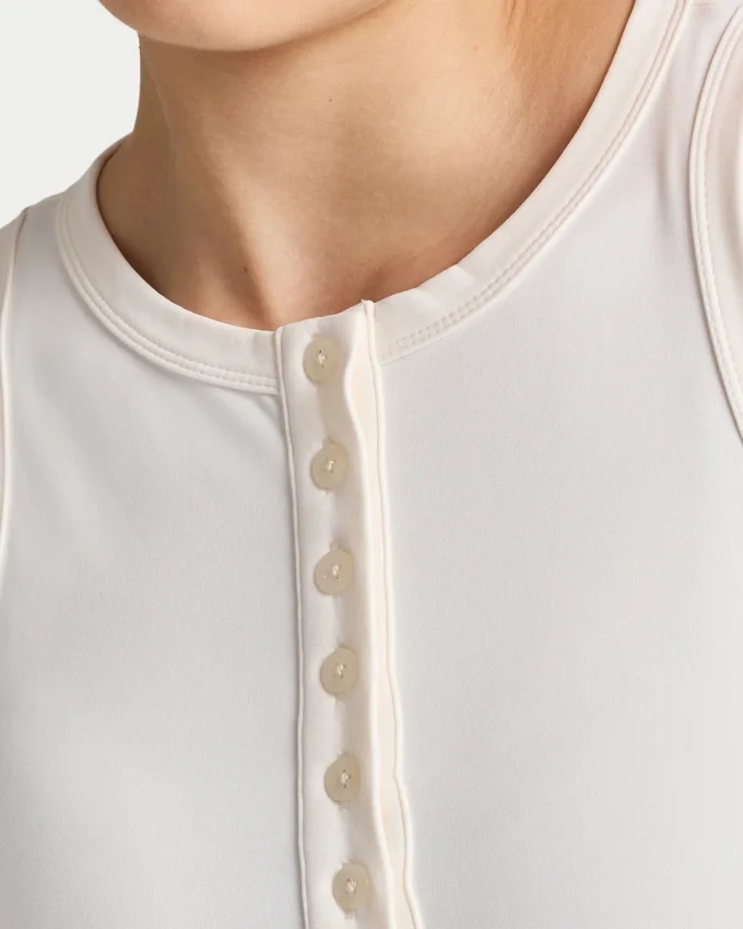 Haut à boutons « Essentials » pour femme Haut à boutons « Essentials » pour femme