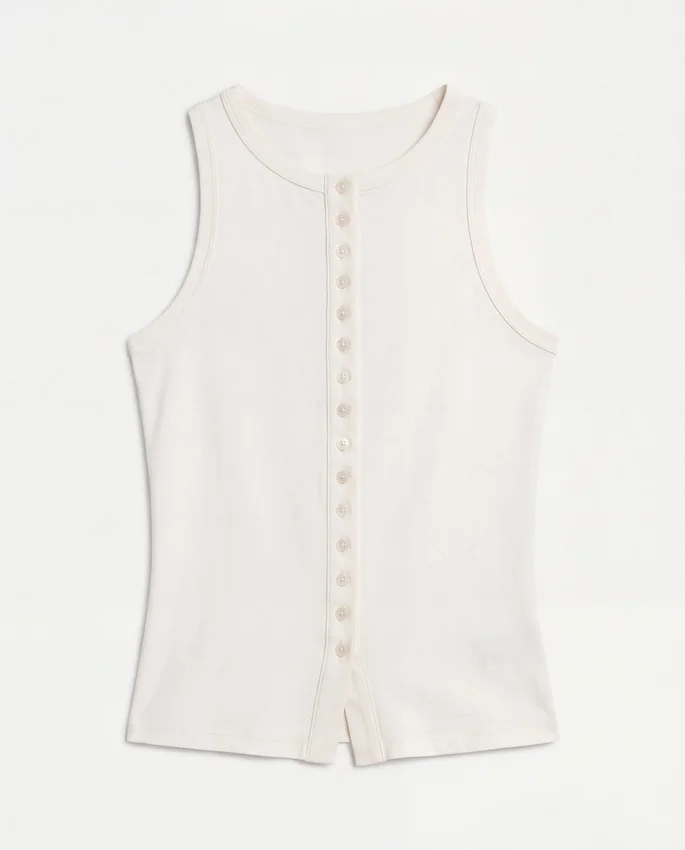 Haut à boutons « Essentials » pour femme Haut à boutons « Essentials » pour femme