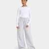 Haut à manches longues Dual Wear pour femme – blanc Haut à manches longues Dual Wear pour femme – blanc