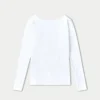 Haut à manches longues Dual Wear pour femme – blanc Haut à manches longues Dual Wear pour femme – blanc