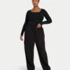 Haut à manches longues polyvalent pour femme – noir Haut à manches longues polyvalent pour femme – noir