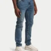 Jean de denim décontracté pour homme – délavage moyen