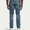 Jean de denim décontracté pour homme – délavage moyen