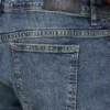 Jean de denim décontracté pour homme – délavage moyen
