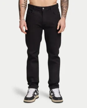 Jean de denim décontracté pour homme – noir