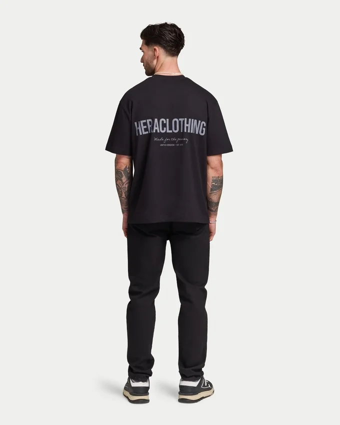 Jean de denim décontracté pour homme – noir Jean de denim décontracté pour homme – noir